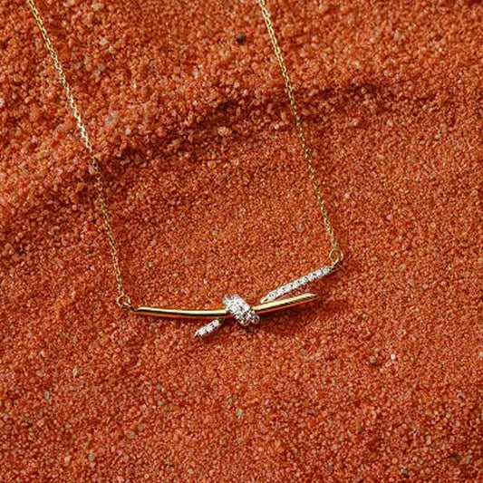 Love Knot Diamond Necklace