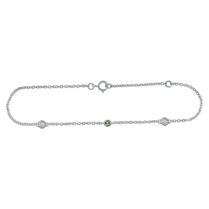 Customizable Connect The Dots Gemstone Bracelet