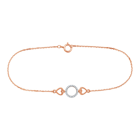 Hearts & Halo Diamond Bracelet