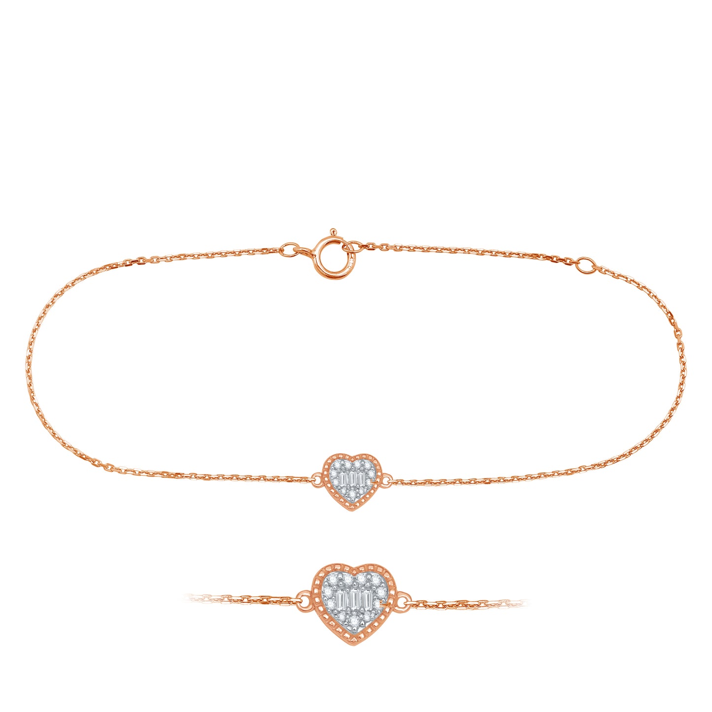 Diamond Heart Bracelet