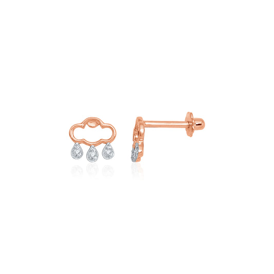 Mini Mivraa Raindrops Cloud Earrings