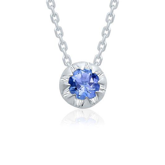 Tiny Droplet Tanzanite Necklace