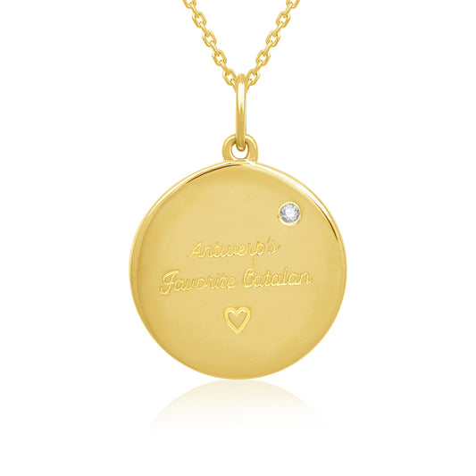 The Perfect Circle Gold Diamond Pendant