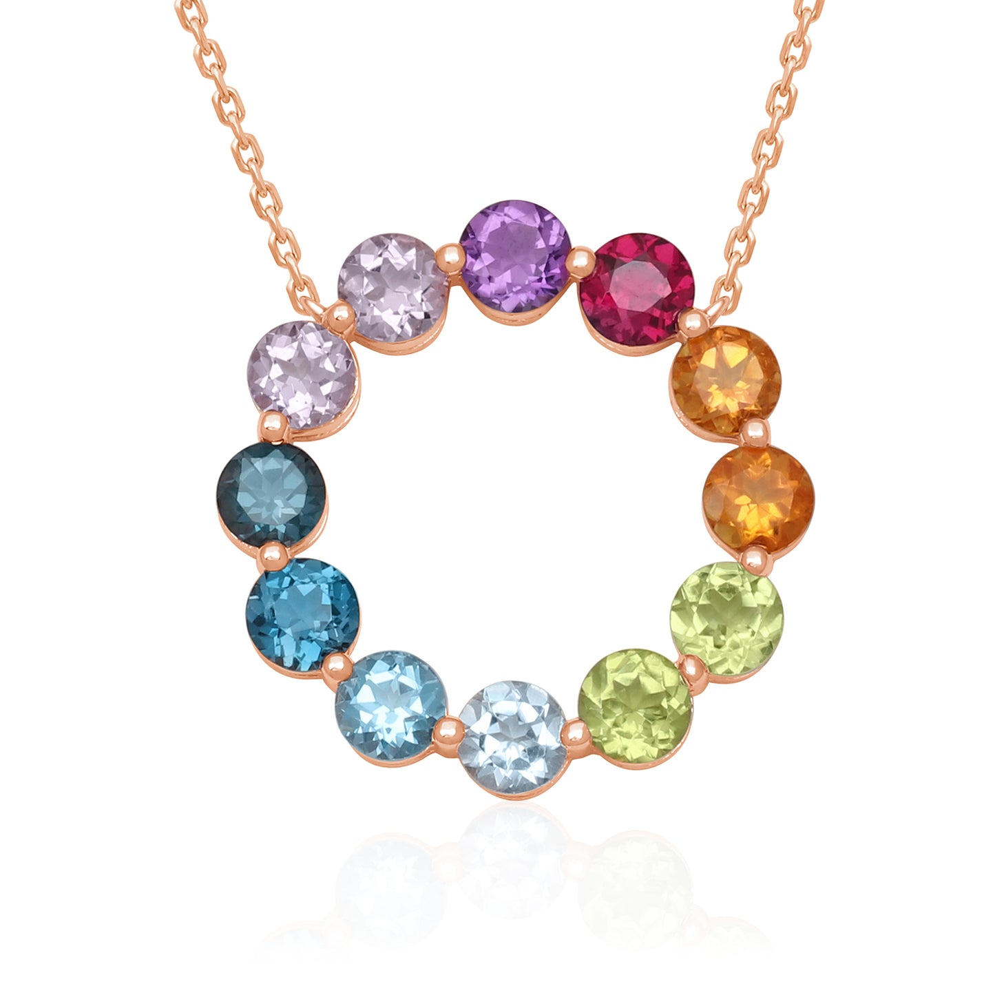 Colourful Oasis Gemstones Necklace