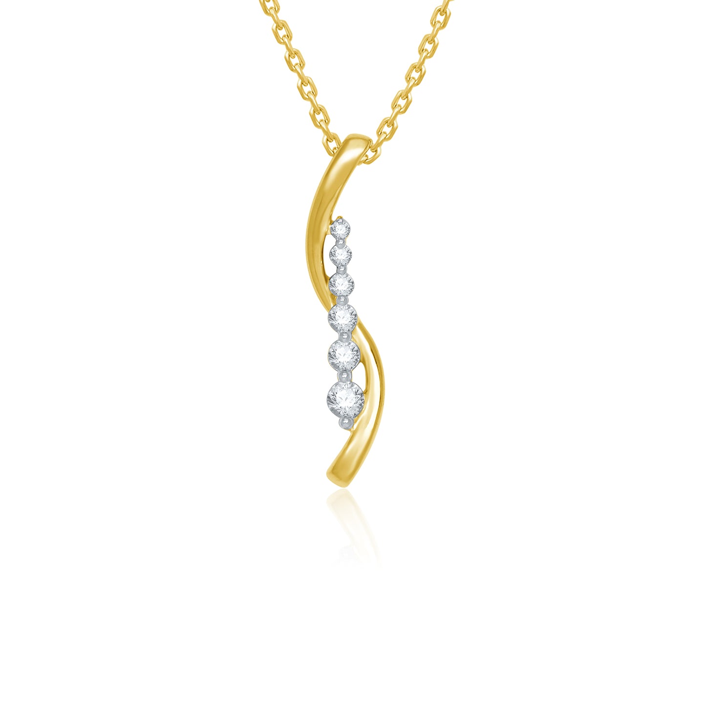 Swirls Diamond Pendant