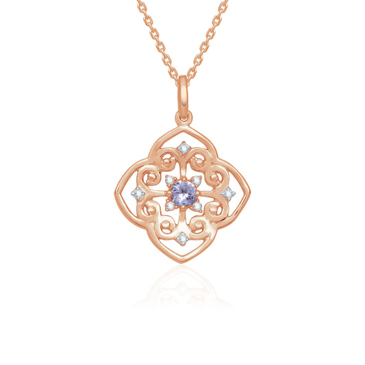 Filigree Tanzanite Blooms Pendant