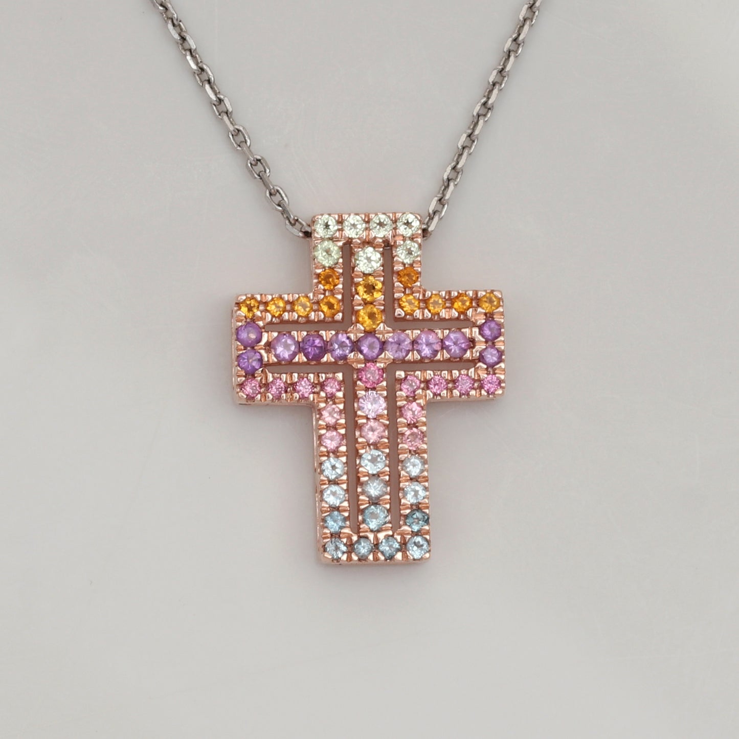 Colourful Cross Pendant