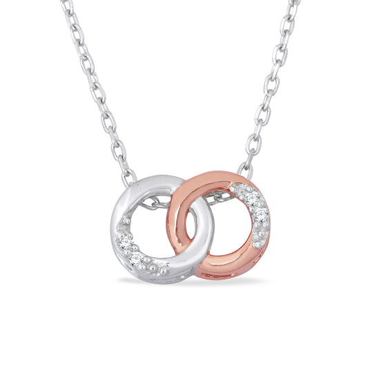 Intertwined Circles Diamond Pendant