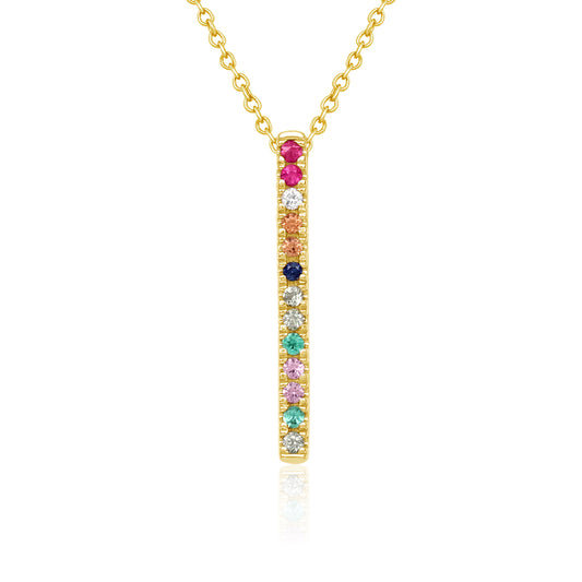 Multicolour Line Drop Pendant