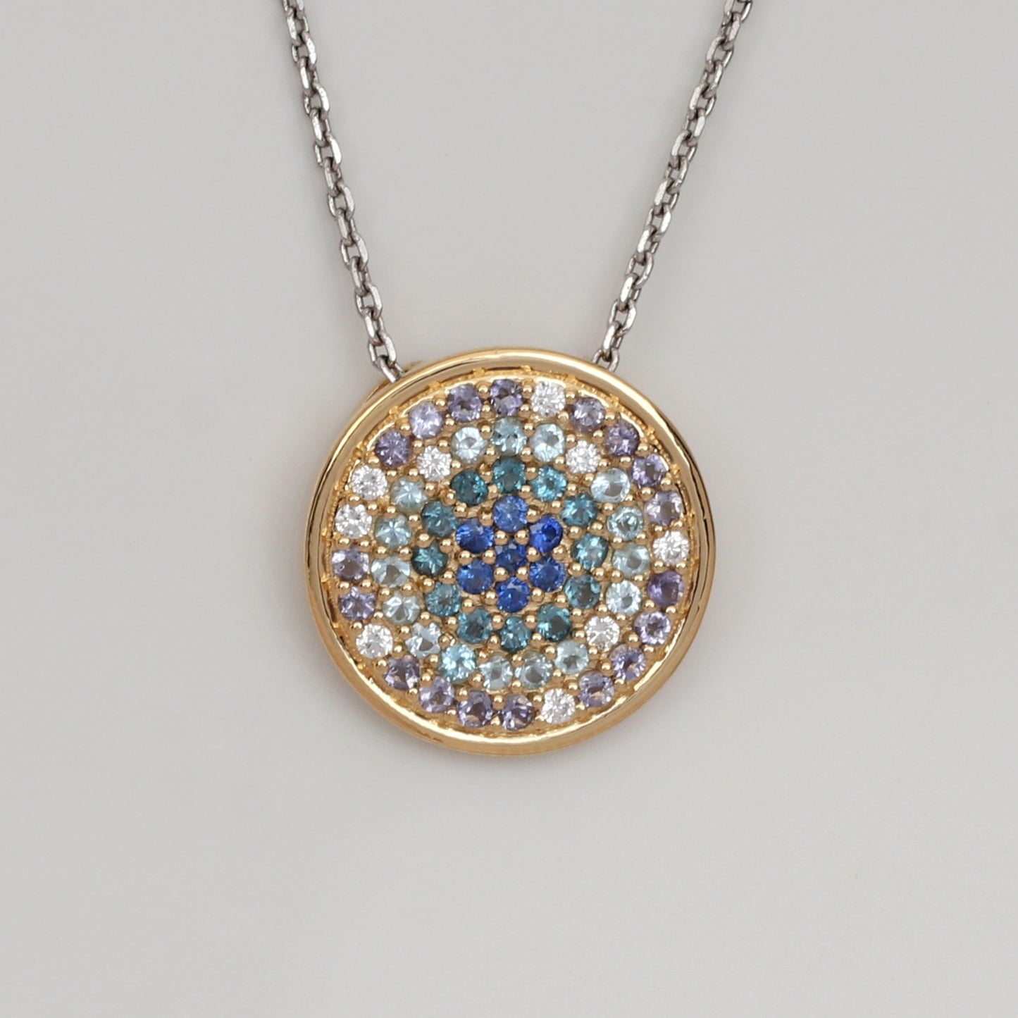 Ocean Blues Circle Pendant