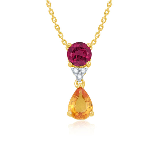 Sunset Gemstone Pendant