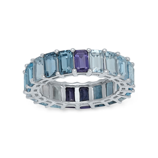 Shades Of Ocean Aquamarine Matriz Ring